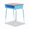 Virco 785 Open-Front Student Desk w/Colored Bookboxes, 24w x 18d, Blueberry VIR78538504002