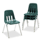 Virco 9000 Series Classroom Chair, 18" Seat Height, Forest Green/Chrome, 4/Carton VIR901875