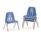 Virco 9000 Series Classroom Chairs, 10" Seat Height, Blueberry/Chrome, 4/Carton VIR901040
