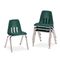 Virco 9000 Series Classroom Chairs, 14" Seat Height, Forest Green/Chrome, 4/Carton VIR901475