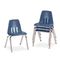 Virco 9000 Series Classroom Chairs, 14" Seat Height, Navy/Chrome, 4/Carton VIR901451