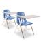 Virco 9700 Series Chair Desk, 18-3/4w x 31d x 30-1/2h, Gray Nebula/Blueberry, 2/Carton VIR9700BR40091