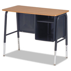 Virco Jr. Executive Desk, 34w x 20d, Walnut VIR765078
