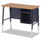 Virco Jr. Executive Desk, 34w x 20d, Walnut VIR765078