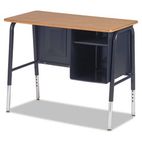 Virco Jr. Executive Desk, 34w x 20d, Walnut VIR765078