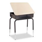 Virco Lift-Lid Student Desk, 24w x 18d, Sandstone, 2/Carton VIR751M96
