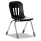 Virco Metaphor Series Classroom Chair, 12-1/2" Seat Height, Black/Chrome, 5/Carton VIRN912BLK01CHM