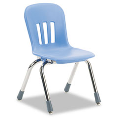 Virco Metaphor Series Classroom Chair, 12-1/2" Seat Height, Blueberry/Chrome, 5/Carton VIRN912BLU40CHM