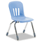 Virco Metaphor Series Classroom Chair, 12-1/2" Seat Height, Blueberry/Chrome, 5/Carton VIRN912BLU40CHM