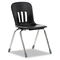 Virco Metaphor Series Classroom Chair, 18" Seat Height, Black/Chrome, 4/Carton VIRN918BLK01CHM