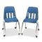 Virco Padded Teacher's Chair, 18-5/8 x 21 x 30, Navy VIR9050P51