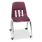 Virco Padded Teacher's Chair, 18-5/8 x 21 x 30, Wine VIR9050P50