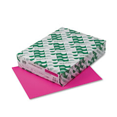 Wausau Paper Astrobrights Colored Card Stock, 65 lbs., 8-1/2 x 11, Fireball Fuchsia, 250 Shts WAU22881