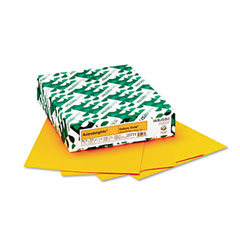 Wausau Paper Astrobrights Colored Card Stock, 65 lbs., 8-1/2 x 11, Galaxy Gold, 250 Sheets WAU22771