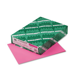 Wausau Paper Astrobrights Colored Card Stock, 65 lbs., 8-1/2 x 11, Pulsar Pink, 250 Sheets WAU21041