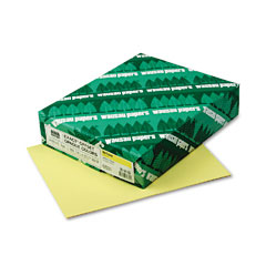 Wausau Paper Exact Colored Paper, 24lb, 8-1/2 x 11, Canary Yellow, 500 Sheets/Ream WAU62331