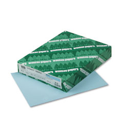 Wausau Paper Exact Index Card Stock, 90 lbs., 8-1/2 x 11, Blue, 250 Sheets/Pack WAU49121