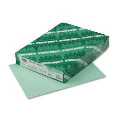 Wausau Paper Exact Index Card Stock, 90 lbs., 8-1/2 x 11, Green, 250 Sheets/Pack WAU49161
