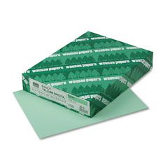 Wausau Paper Exact Vellum Bristol Cover Stock, 67 lbs., 8-1/2 x 11, Green, 250 Sheets WAU82351