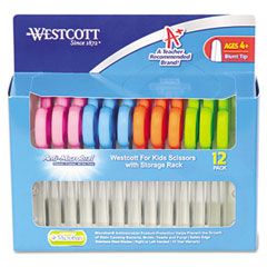 Westcott 5" Pointed Soft Handle Scissors 12/Pack with Microban Protection ACM14873