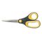 Westcott Non-Stick Titanium Bonded Scissors, 8" Length, 3-1/4" Cut, Gray/Yellow, 3/Pack ACM15454