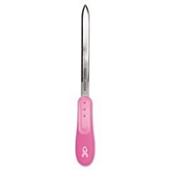 Westcott Pink Ribbon Stainless Steel Letter Opener, 9", Pink ACM15424