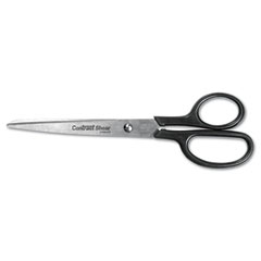 Westcott Stainless Steel Straight Trimmers, 8 in. Length, 3 in. Cut, Black ACM10572