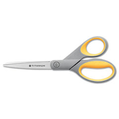 Westcott Titanium Bonded Scissors, 8" Length, 3-1/2" Cut, Clipped Tip ACM13529