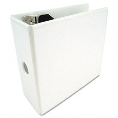 Wilson Jones Basic D-Ring View Binder, 11 x 8 1/2, 5" Capacity, White WLJ38650W
