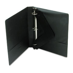 Wilson Jones Basic D-Ring Vinyl View Binder, 1" Capacity, Black WLJ38614B
