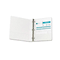 Wilson Jones Basic D-Ring Vinyl View Binder, 1" Capacity, White WLJ38614W