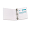 Wilson Jones Basic D-Ring Vinyl View Binder, 2" Capacity, White WLJ38644W