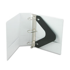 Wilson Jones Basic D-Ring Vinyl View Binder, 3" Capacity, White WLJ38649W