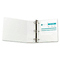 Wilson Jones Basic D-Ring Vinyl View Binder, 3" Capacity, White WLJ38649W