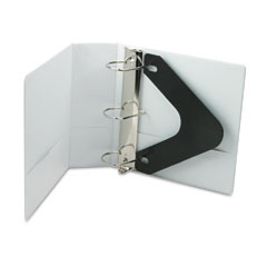 Wilson Jones Basic D-Ring Vinyl View Binder, 4" Capacity, White WLJ38654W