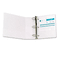 Wilson Jones Basic D-Ring Vinyl View Binder, 4" Capacity, White WLJ38654W