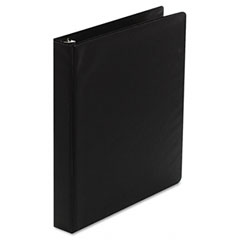 Wilson Jones Basic Vinyl D-Ring Binder, 1" Capacity, Black WLJ38314B