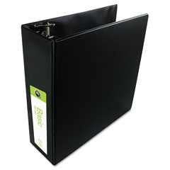 Wilson Jones Basic Vinyl D-Ring Binder, 3" Capacity, Black WLJ38349B