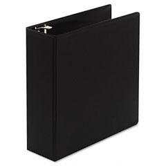 Wilson Jones Basic Vinyl D-Ring Binder, 4" Capacity, Black WLJ38354B