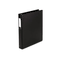 Wilson Jones Basic Vinyl D-Ring Binder With Label Holder, 1" Capacity, Black WLJ38314NHB