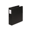 Wilson Jones Basic Vinyl D-Ring Binder With Label Holder, 2" Capacity, Black WLJ38344NHB