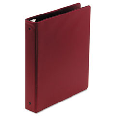 Wilson Jones Basic Vinyl Round Ring Binder, 1-1/2" Capacity, Burgundy WLJ36834NC