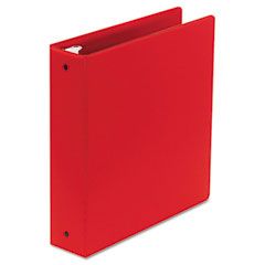 Wilson Jones Basic Vinyl Round Ring Binder, 2" Capacity, Red WLJ36844NR