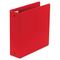 Wilson Jones Basic Vinyl Round Ring Binder, 3" Capacity, Red WLJ36849NR