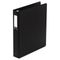 Wilson Jones Basic Vinyl Round Ring Binder With Label Holder, 1-1/2" Capacity, Black WLJ36834NHB