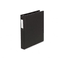 Wilson Jones Basic Vinyl Round Ring Binder With Label Holder, 1" Capacity, Black WLJ36814NHB