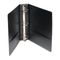 Wilson Jones Basic Vinyl Round Ring Binder With Label Holder, 2" Capacity, Black WLJ36844NHB