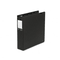 Wilson Jones Basic Vinyl Round Ring Binder With Label Holder, 2" Capacity, Black WLJ36844NHB