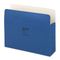 Wilson Jones ColorLife 3 1/2 Inch Expansion Pocket, Straight Tab, Dark Blue, 25/Box WLJ64BL