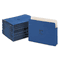 Wilson Jones ColorLife 3 1/2 Inch Expansion Pocket, Straight Tab, Dark Blue, 25/Box WLJ64BL
